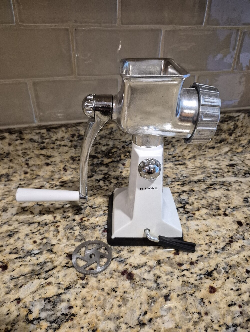 Vintage Rival Grind O Matic Manual Meat Grinder / Food Grinder